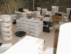 stone shower tray, shower panel